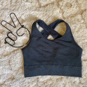 Alphalete Revival Vault Sports Bra - Charcoal